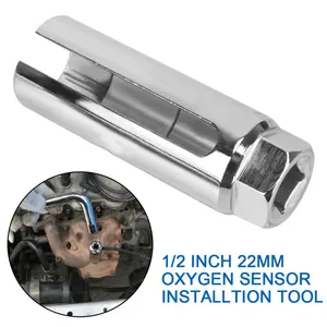 Alat Pelepas dan Pemasangan Sensor Oksigen Kendaraan - Kunci Soket Drive 1/2 Inci Serbaguna, Tahan Lama, Anti Karat, Universal untuk Profesional dan DIY, Mudah Digunakan dan Hemat Waktu