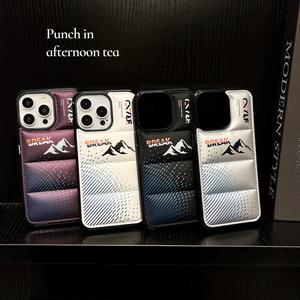 เคสโทรศัพท์แจ็คเก็ตลง, สไตล์อินเทรนด์, เข้ากันได้กับ iPhone 15 Pro Max, 14 Pro, 13 Mini, 7P/8, XR, 12 Pro, XS, 6 Plus, 6S, เคสนิ่ม, ลายแผ่รังสี, Unisex, กันกระแทก, รุ่นใหม่, เหมาะสำหรับ iPhone, ความรู้สึกระดับไฮเอนด์, การออกแบบที่สร้างสรรค์