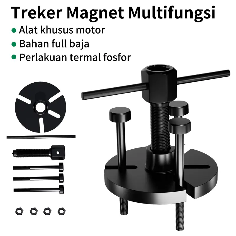 ISKU Treker Magnet No 9# Magnet Puller Motor 9# Tracker Magnet YAMAHA Black 1