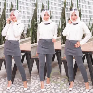 SR Celana Legging Rok Polos Katun Korea Import Premium