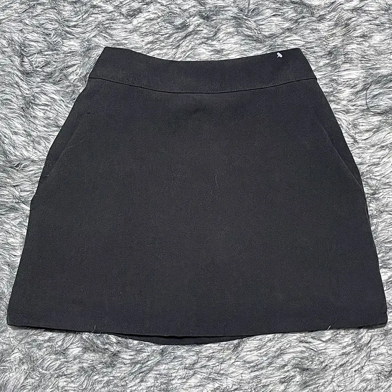 Chân váy chữ A kèm lót quần bên trong , váy nữ lưng cao  Women Màu Đen Nhung Kem chân  váy chân  váy khóa kéo boho 1