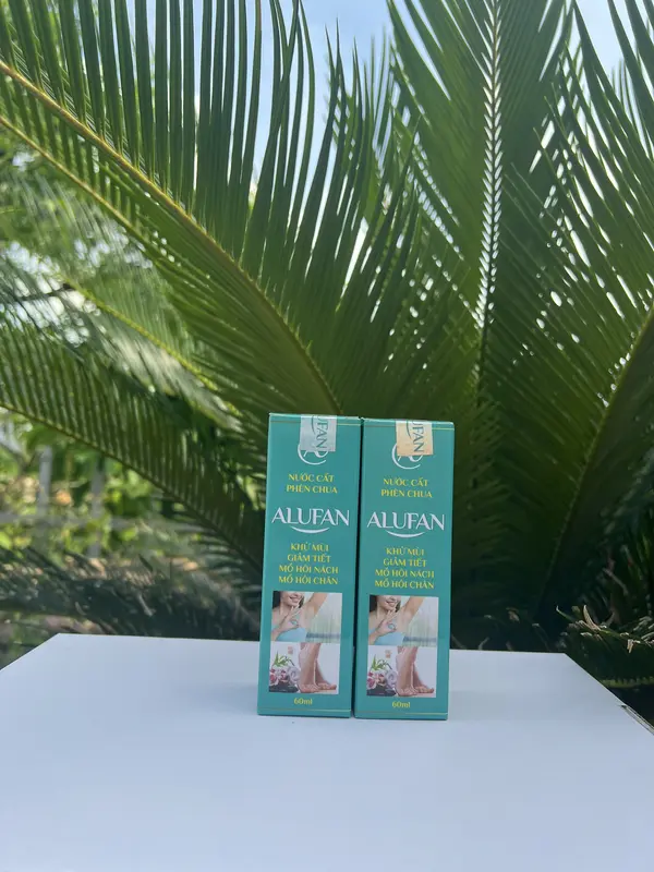 combo 3 chai xịt phèn chua alufan khử mùi hôi nách, hôi chân ( mỗi chai 60ml) 3