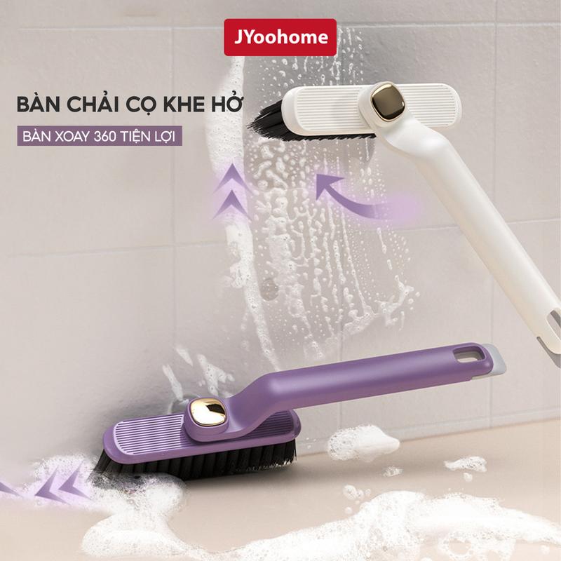 Bàn Chải Kẽ Phòng Tắm Xoay Đa Chức Năng JYoohome Thích Hợp Cho Các Góc Chết, Bàn Chải Cứng, Bàn Chải Sàn, Bàn Chải Kẽ Sàn, Để Làm Sạch Toilet