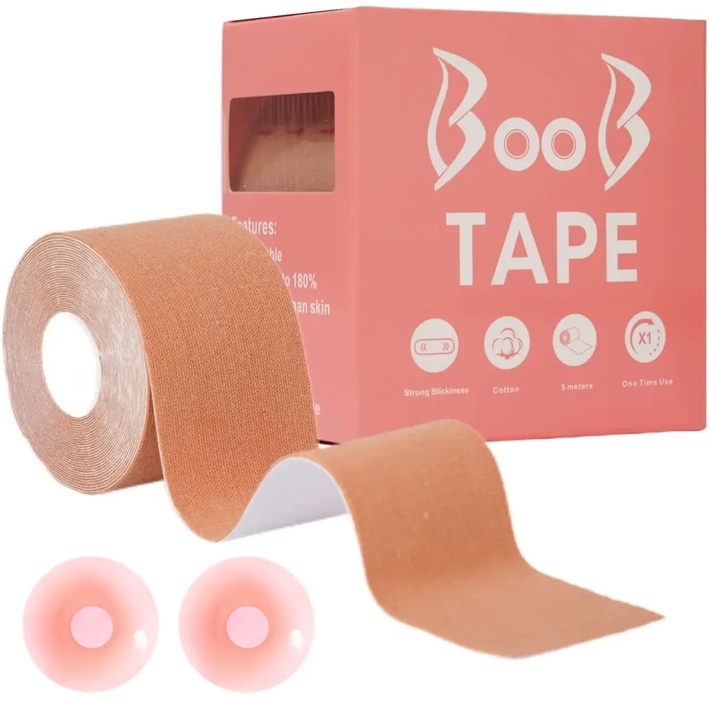 Most Popular Women's Boob Tape Chest Paste / Ladies Invisible Magic Chest Paste Nipple Tape