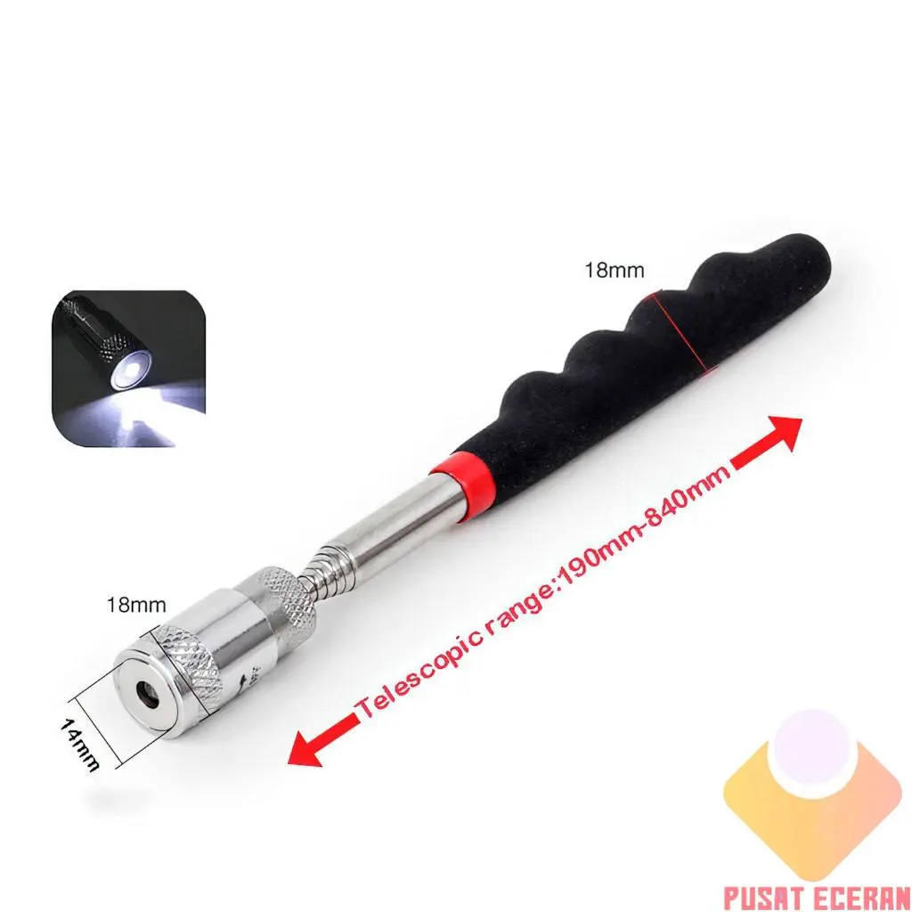 tongkat magnet lampu teleskopik stik stick magnet tongkat magnet panjang