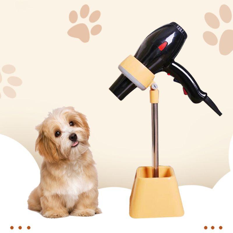 Product Introduction of Pet Hair Dryer Bracket 180 Degree Rotatable Dog for Cat Grooming Brush Holder Pets Clothes Drying Fixing Frame 2