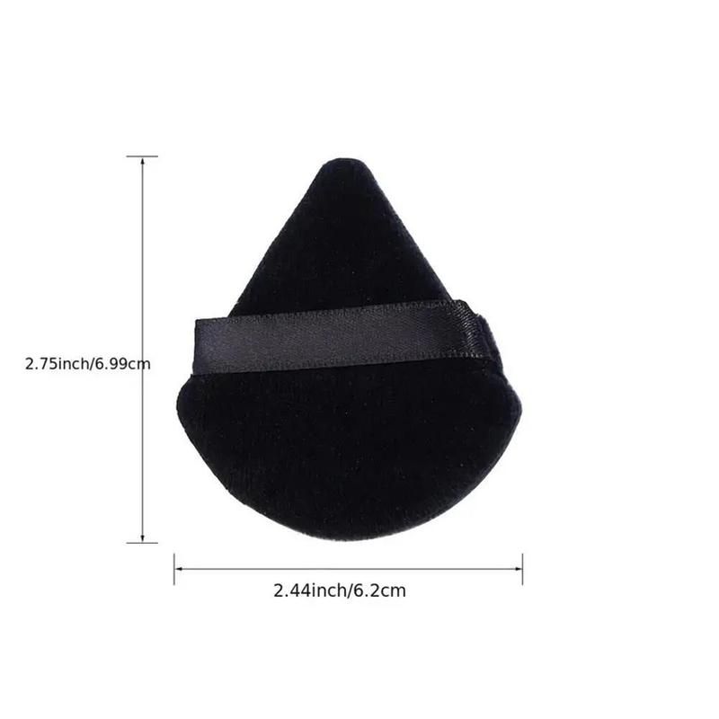 Soft Powder Puff, 1 Count Triangle Face Detail Makeup Puff, Super Soft Eye Makeup Wedges Beauty Tool For Loose Setting Powder Face Body, Foundation Blender Velour 2