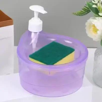 Product Introduction of Automatic Dispenser Portable Soap Dishwashing Liquid Home Adder Press Box Sponge Soap Kitchen Detergent Kitchen Tool Accessorie 5
