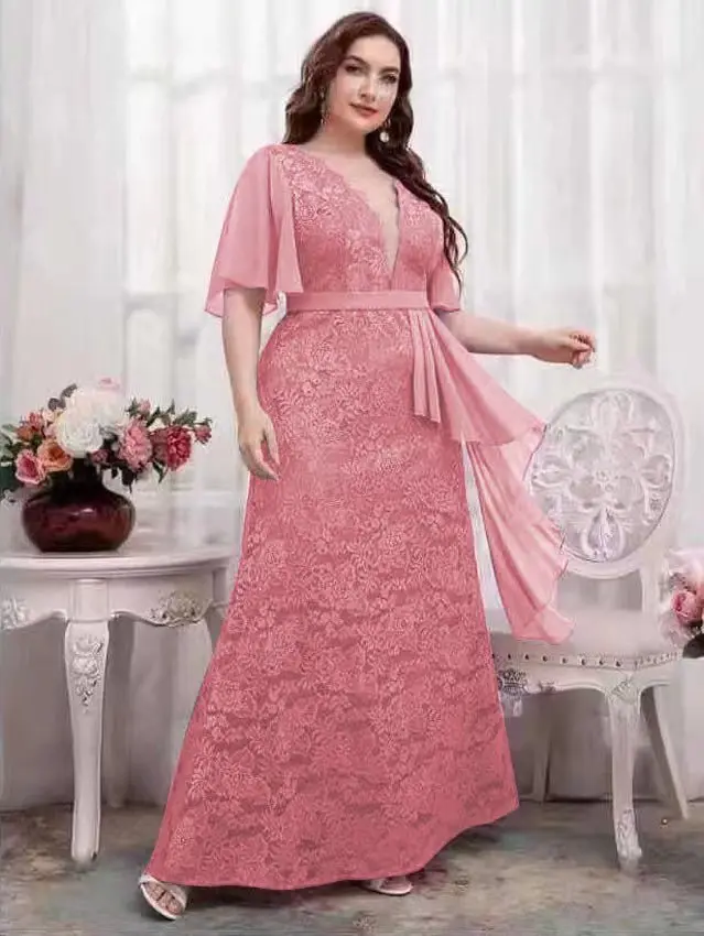 929 LILIFASHION PLUS SIZE FORMAL DRESS FOR WOMAN Fit Womenswear Korean  Korean Style Lady Gowns Comfort Formal Wear Workwear Basic Butterfly Dresse  Maxi Minimalist Short Sleeve Lingerie - TikTok Shop Philippines