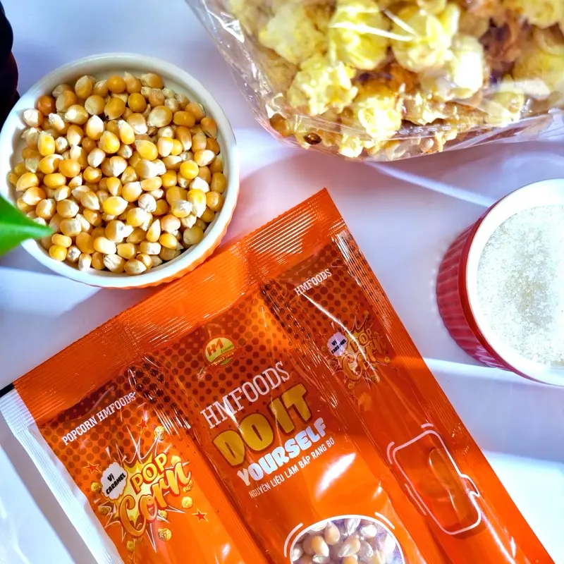 Bắp Rang Bơ 3in1 Tự Làm Bỏng Ngô Tại Nhà Đơn Giản Tiện Lợi vị Caramel 6