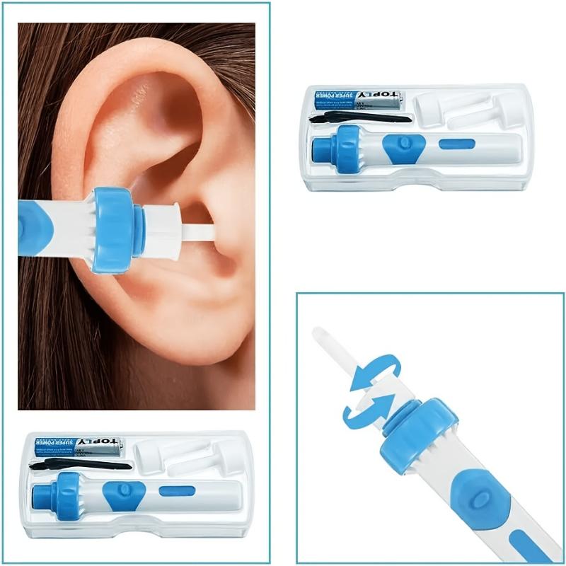 Painless And Safe Earwax Removal Kit - Portable Electric Vacuum Cleaner, Comfortable And Soft Ear Cleaning Tool Set, Household Earwax Removal Tool Ear-Digging Spoon 4