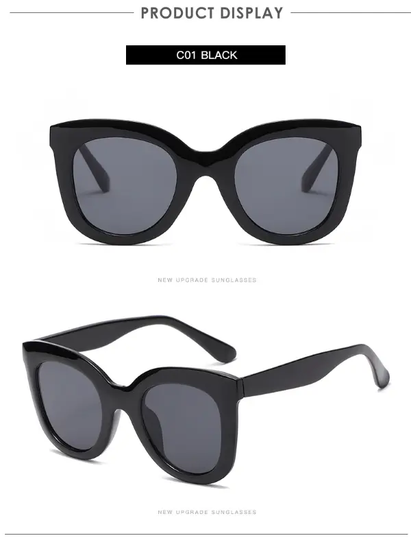 Product Introduction of 1/4set Vintage Women Cat Eye Sunglasses Luxury Brand Designer Trendy Sun Glasses Female Eyeglasses For Female Gafas De Sol UV400 5