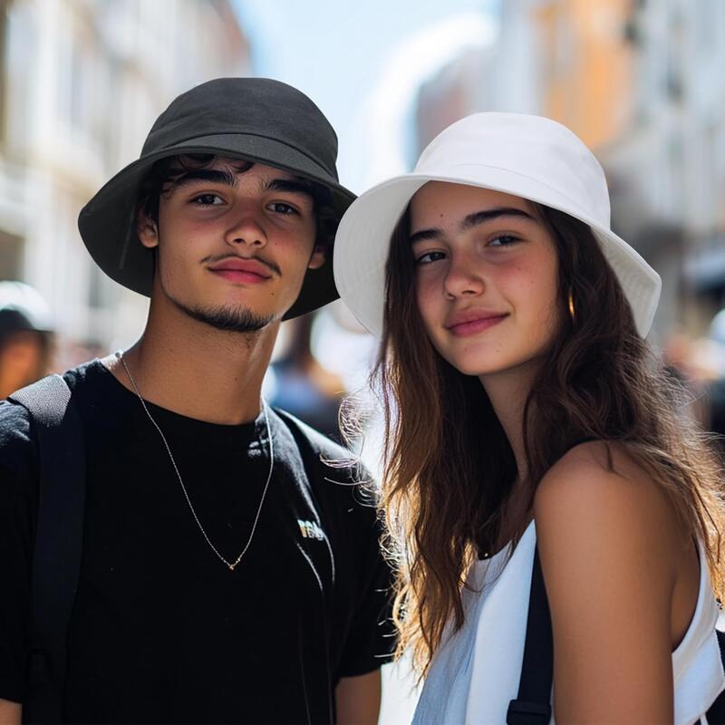 Mũ Bucket, Dành Cho Phụ Nữ Và Nam Giới, Làm Bằng Bông, Thích Hợp Cho Mùa Hè, Chống Nắng, Đi Biển Và Câu Cá, Mũ 6
