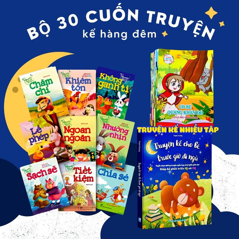 Sách - Truyện Đọc Cho Bé Trước Giờ Đi Ngủ Phát Triển Tư Duy Ngôn Ngữ Nuôi Dưỡng Tính Cách Cho Bé