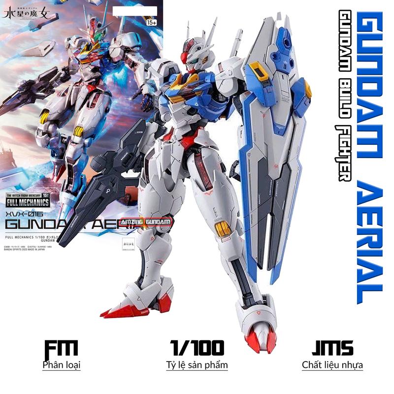 Mô hình FM Aerial Gundam, 1/100 Gunpla, Đồ chơi lắp ráp nhựa