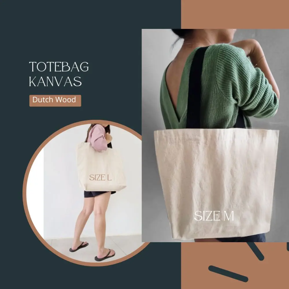 Tote Bag Kanvas - Tas Kanvas Wanita - Tas Kanvas Custom Durable Chic Totebag