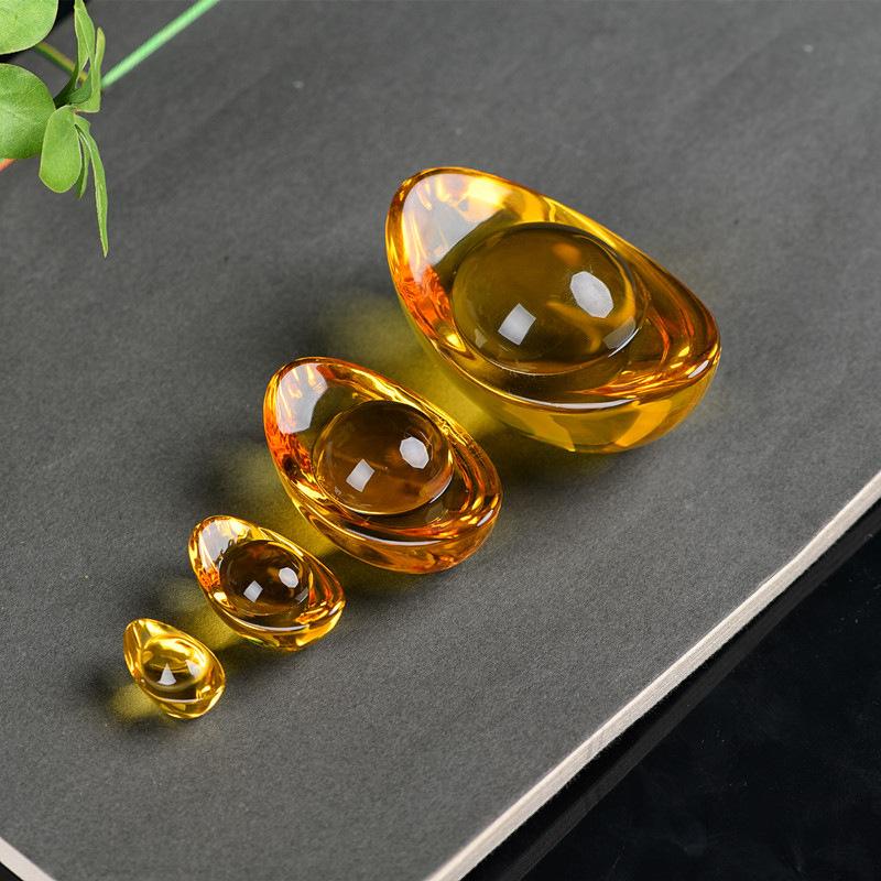 Thỏi tài lộc pha lê, Kim nguyên bảo được chọn size 2