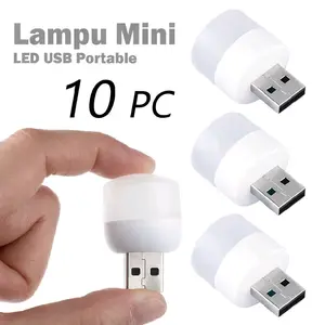 10 Pcs Lampu Mini USB LED Portable Light Lampu Tidur Lampu Baca Lampu Emergency