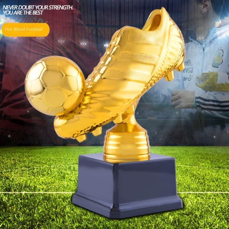 Model European Football Golden Boot Award Trophy Plastics Football Match Soccer Fans Souvenir Cup Excellent Player Award Competition Honor Football Shoe Award Home Decor 1