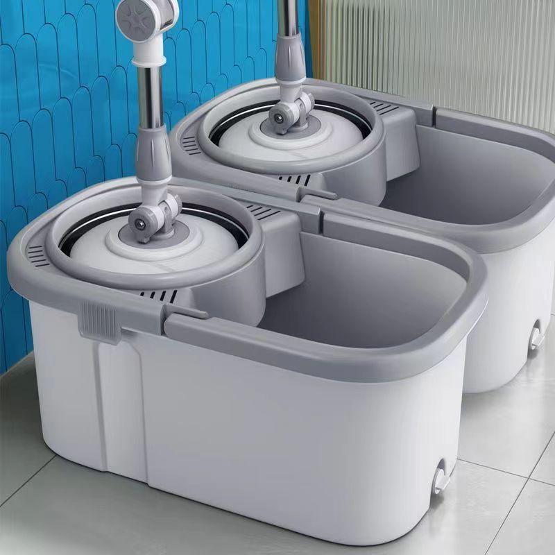 Product Introduction of Cây Lau Nhà Xoay, Gia Dụng Cực Lớn, Dày Dặn, Sử Dụng Kép Ướt Và Khô, Cây Lau Bề Mặt Phẳng Rảnh Tay Xô Cây Lau Nhà Lười Cây Lau Nhà Hữu Ích 0