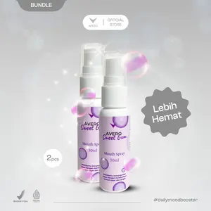 Avero Super Hemat 2pcs - Sweet Gum Mouth Spray - Pengharum Mulut & Penyegar Mulut - BPOM & Halal