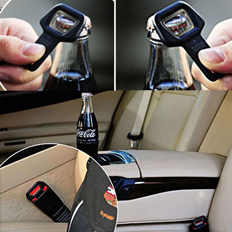 Product Introduction of 1/2pcs Universal Car Safety Belt Buckle Clip Car Seat Belt Stopper Plug Vehicle Mount Bottle Opener Auto Interior Accessories 3