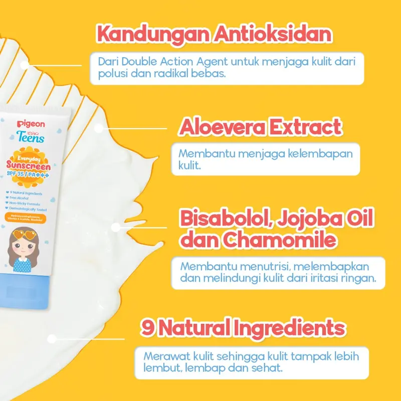 PIGEON TEENS Paket Skincare Pemula Mencerahkan Kulit Wajah Kusam 5