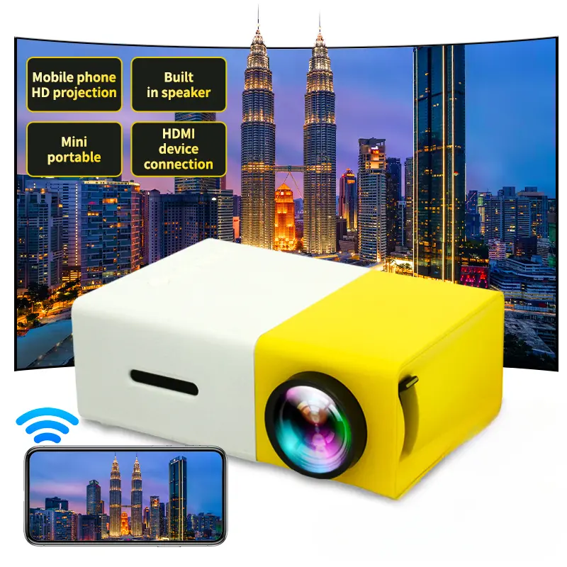 Mini projector suitable for mobile phone portable small projector ...