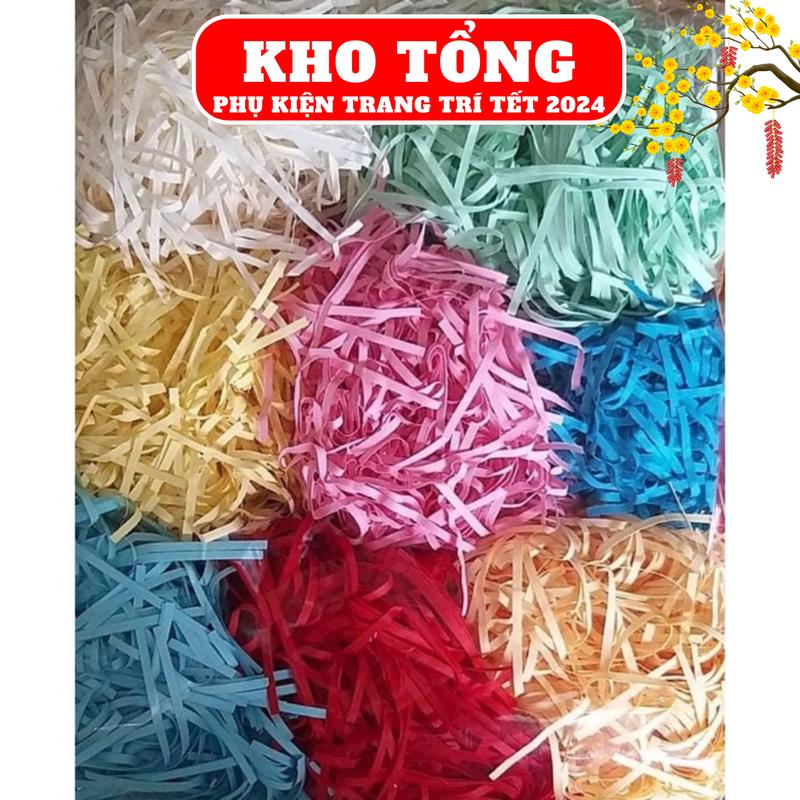 100gr 50 gr Giấy rơm lót hộp quà đủ màu trang trí tết 2024