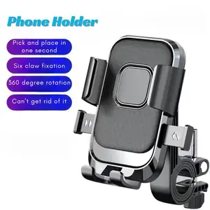 [COD] Holder ponsel dengan material karet anti-slip dan tahan air untuk sepeda motor otomatis dan manual, Garansi resmi, Aman dan terpercaya