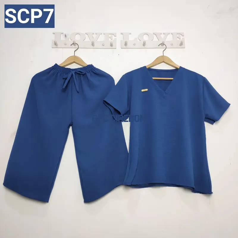 Setelan Crinkle Wanita / Setelan Baju Wanita Kekinian / One Set Crinkle Airflow Premium / Setelan Crinkle Pendek 3