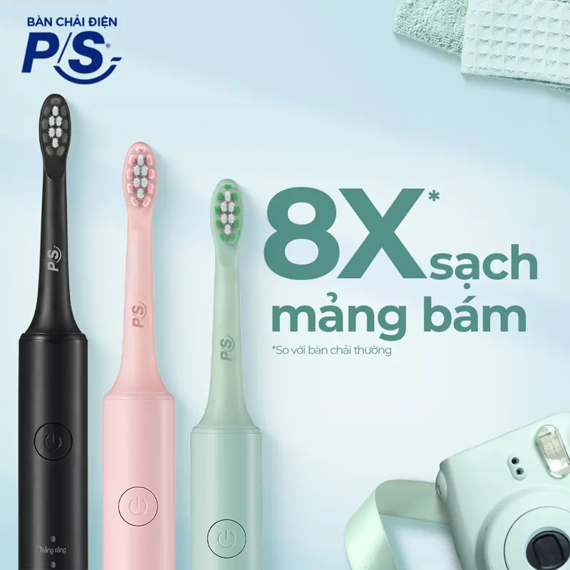 Bàn Chải Điện P/S Sonic Expert Chuyên Gia Sóng Âm - Công Nghệ Sóng Âm, Chải Sạch Mảng Bám Tới 8X [2] 1