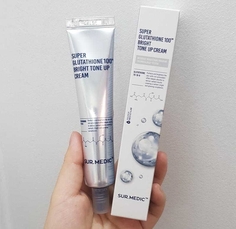 Kem Hỗ Trợ Dưỡng Trắng Da Sur Medic Super Glutathione 100 Bright Tone Up Cream 40ml - SUR.MEDIC - Kate Cosmetic