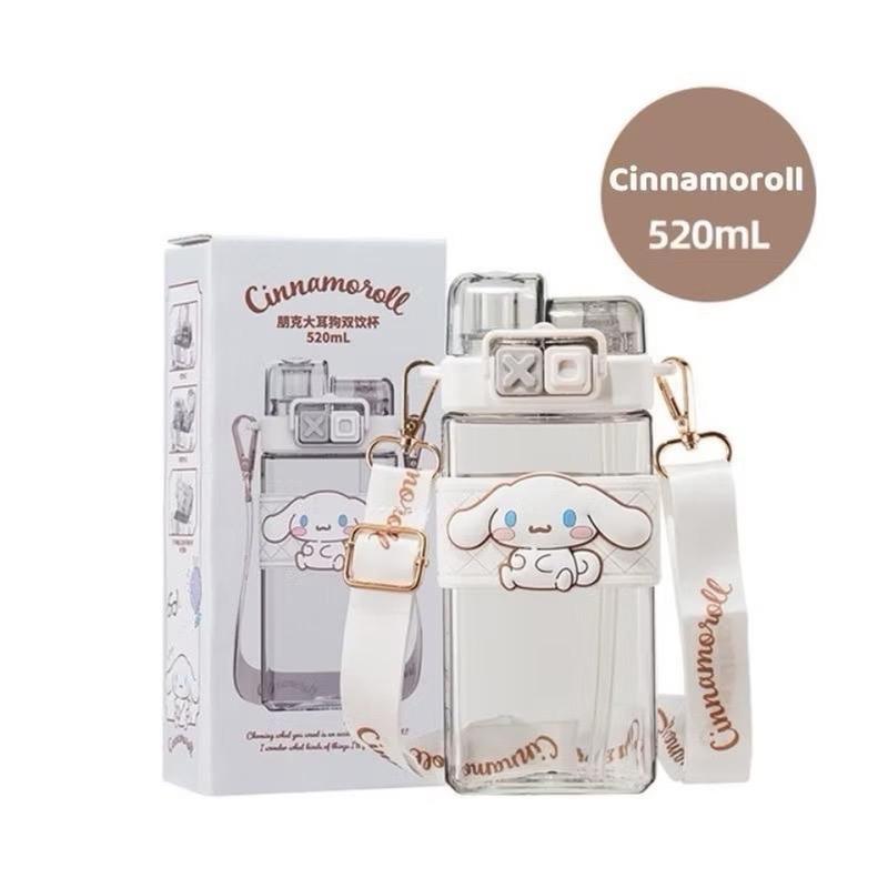 Bình Nước Đôi 520ML Hoạt Hình Disney Nhiều Mẫu Dễ Thương 2