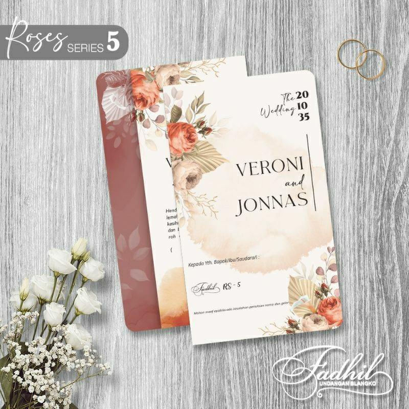 Undangan Pernikahan FADHIL RS 5 Elegan Modern Paket Lengkap 100 PCS Gratis Label & Plastik - JanjiKita | Default