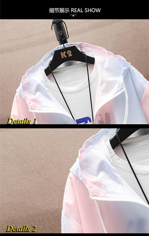 Product Introduction of Man Fashion Spring Summer Sun Protection Clothing Long Sleeve Hoodies Couple Students Soft Leisure Zip-up Coat Sweatshirts Top byther  reflective  jacket 22
