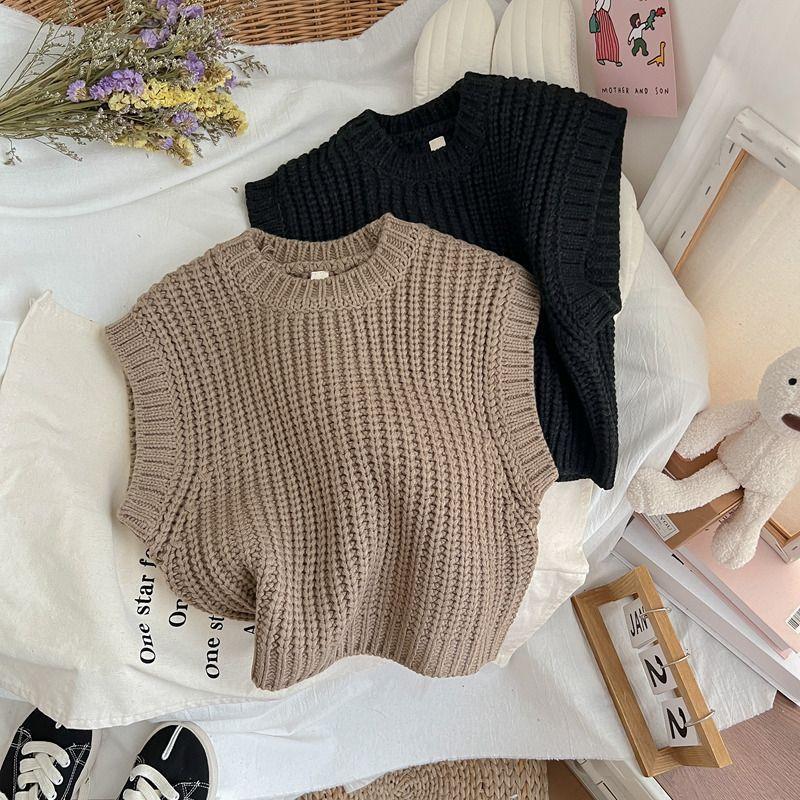 Product Introduction of Áo Vest Trẻ Em, Phong Cách Hàn Quốc Nghệ Thuật Phong Cách Mori HK, Len, Phong Cách Phương Tây, Không Tay, Đồ Len, Vest Dệt Kim, Thích Hợp Cho Mùa Xuân Và Mùa Thu, Vest Dệt Kim, Cho Trẻ Em Trung Và Lớn 3