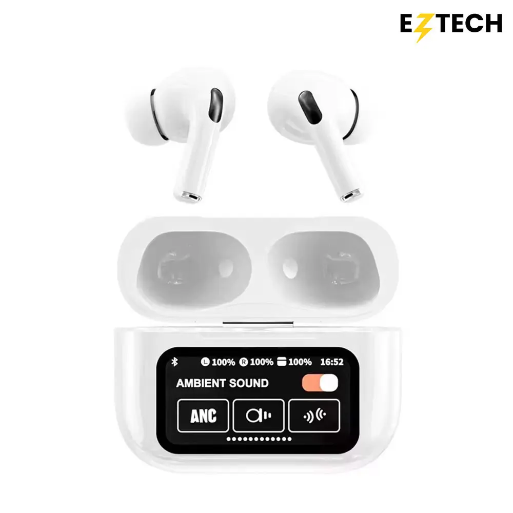 Air/Pods Pro Gaming Headset Bluetooth V5 Smart Screen Stereo Sound Quality Bluetooth 5 Smart Screen Active Noise Reduction