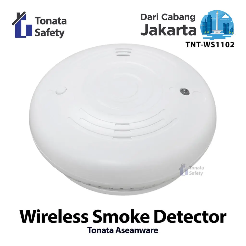 Wireless Smoke Detector Tonata Aseanware / Pendeteksi Asap Nirkabel ASW