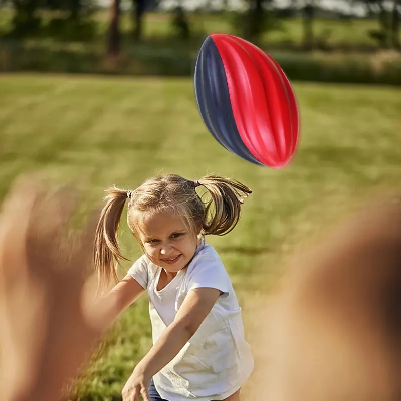 Reusable Rugby Rugby Ball  Toss & Kick Practice Slow Rebound Spiral Rugby Ball Indoor Or Outdoor Use For Training for Kids 2
