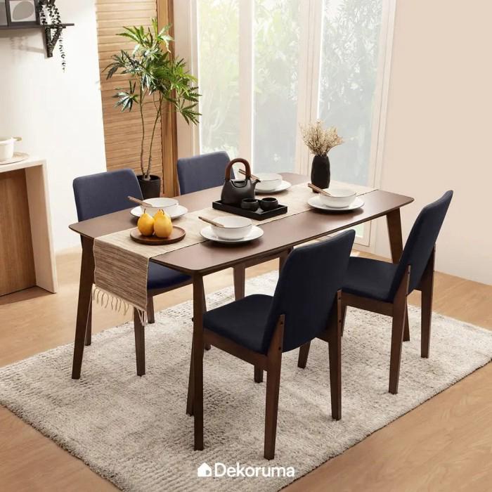 Gambar Dekoruma KAORI Meja Makan Minimalis / Dining Table dari Dekoruma Official Store Kab. Bekasi Tokopedia