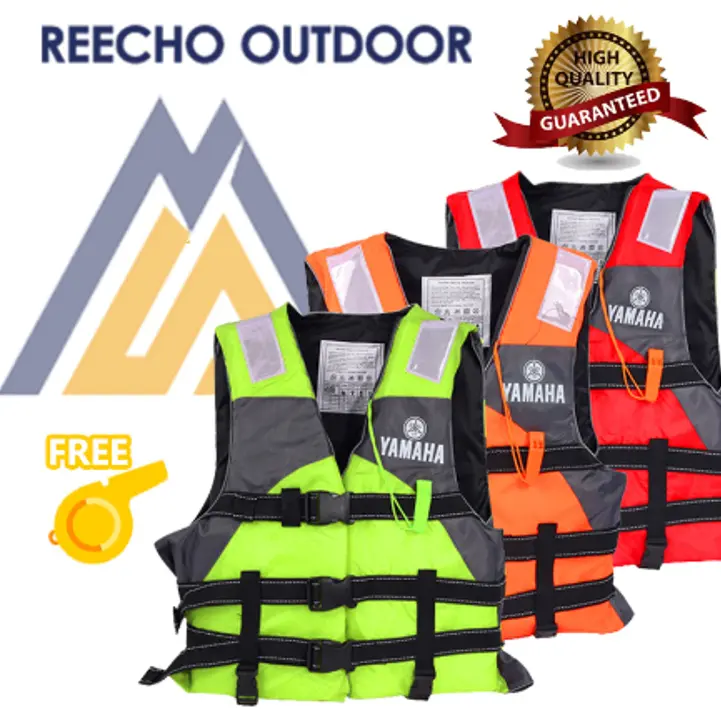 [REECHO OUTDOOR]Yamaha Life Vest Jacket  High End Quality Kids Adults Marine SafetyLife Vest Jacket  Life Jacket  Outdoor Water Sport Fishing Swimming Boating