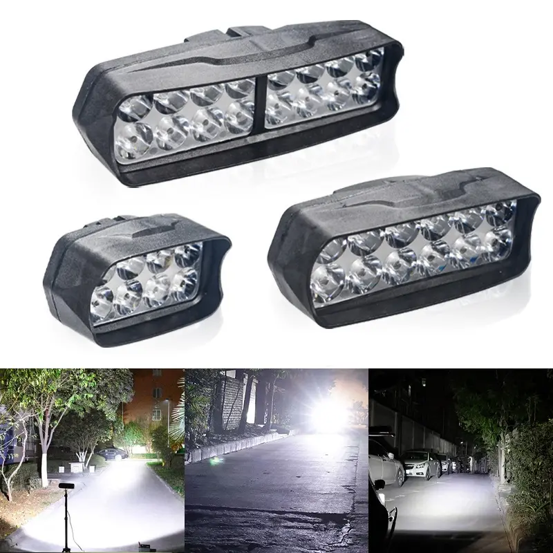 8/12/16Led 12V Car Light Assembly Motorcycle Led Headlight 6000K-6500K Spotlight Led Fog Light Motorcycle Scooter Head L