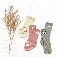 Gambar SHOPBYAUNTY - Animal Long Socks (Kaos Kaki Newborn) - Pink Stripe dari Shopbyaunty Kota Tangerang 1 Tokopedia