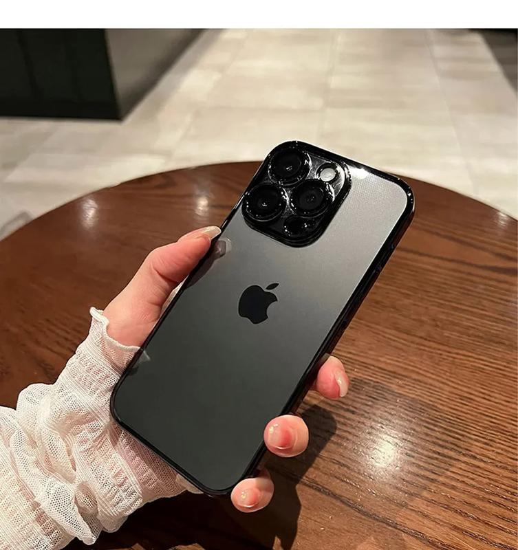 Product Introduction of เคสใส, ดีไซน์ใหม่หรูหรา, ชุบไม่เหลือง, เข้ากันได้กับ iPhone 11, 12, 13, 14, 15, Pro Max, plus, mini, Xs, XR, x, พร้อมฟิล์มเลนส์สี่เหลี่ยม, ฝาครอบป้องกัน 10