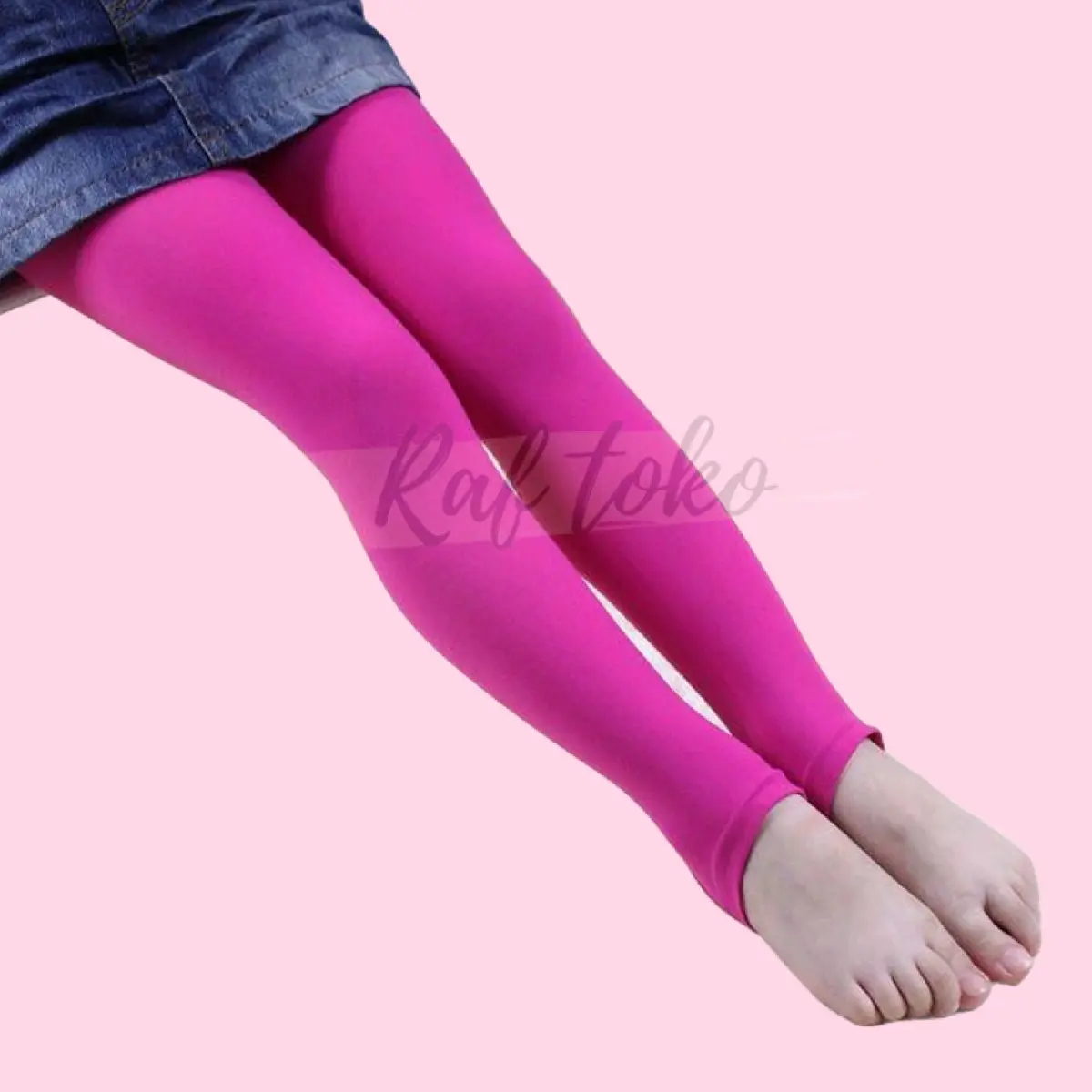 Legging anak usia 4-12 Tahun Polos Bahan Spandek Fashion