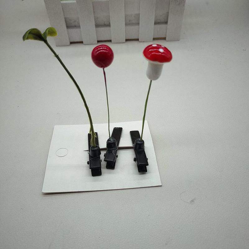 Kẹp Tóc Cỏ, Đầu Dài, Kẹp Tóc Cỏ, Phụ Kiện Tóc Dễ Thương, Bán Vui Nhộn, Bán Chạy 2
