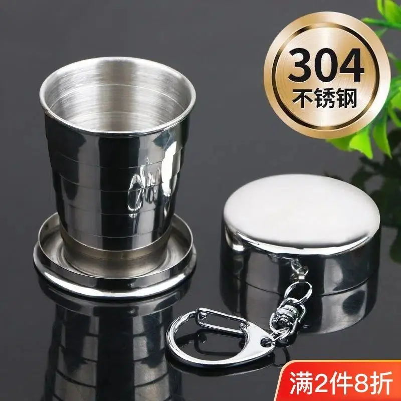 Cốc Có Thể Gấp Gọn Bằng Thép Không Gỉ, Cốc Gấp, Cầm Tay, Cắm Trại Ngoài Trời, Cốc Rửa, Sáng Tạo, Cốc Nén, Thích Hợp Cho Người Dùng [8700 + Trong Một Tuần] 4