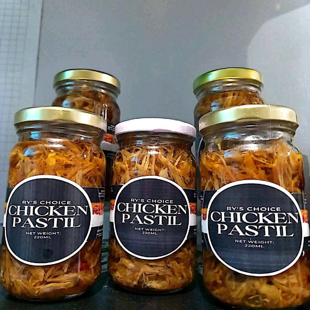 chicken pastil in a jar Bottle Low Fat Low Sugar Food Instant Spicy ...