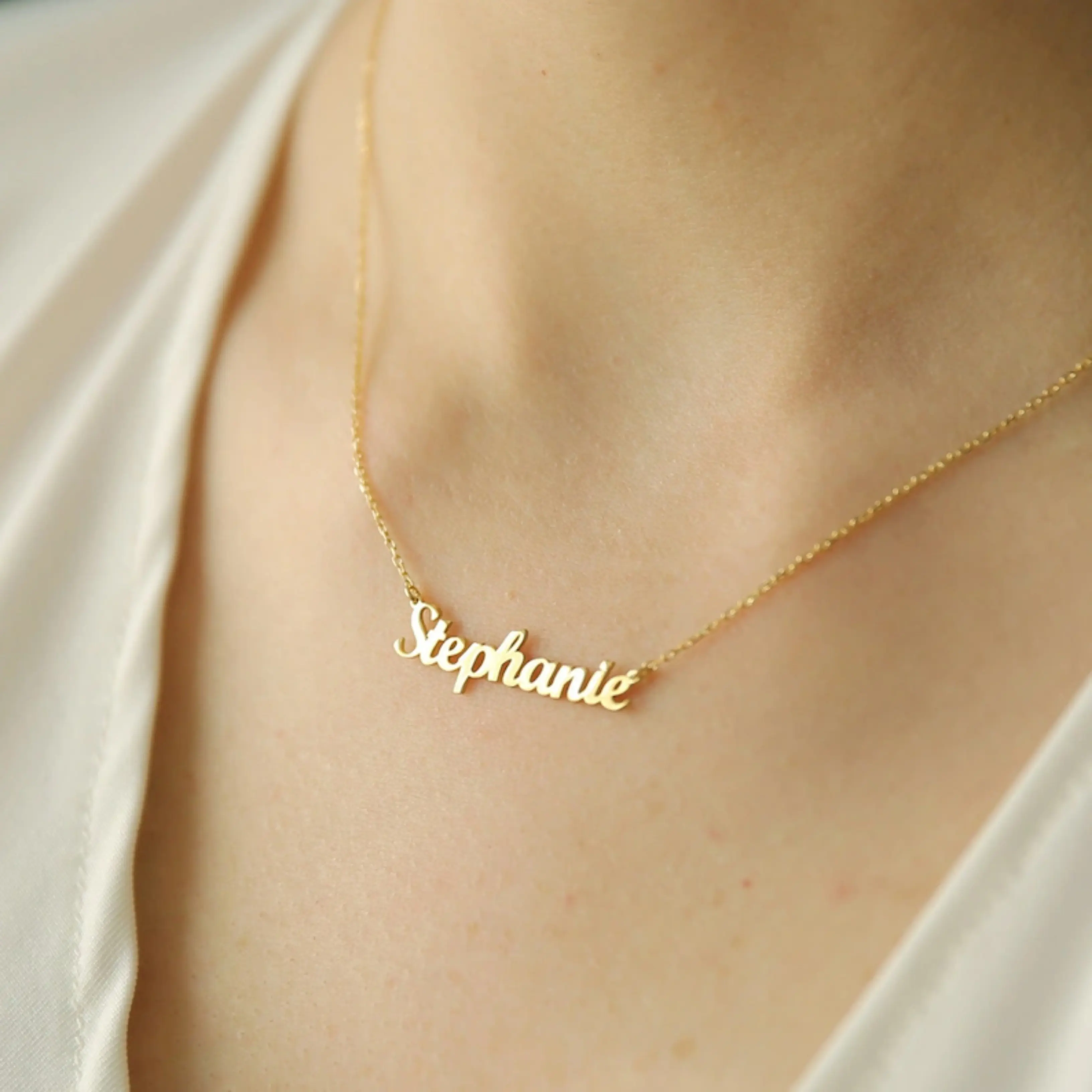 Aksesoris Kalung Nama Sendiri Titanium ukir nama